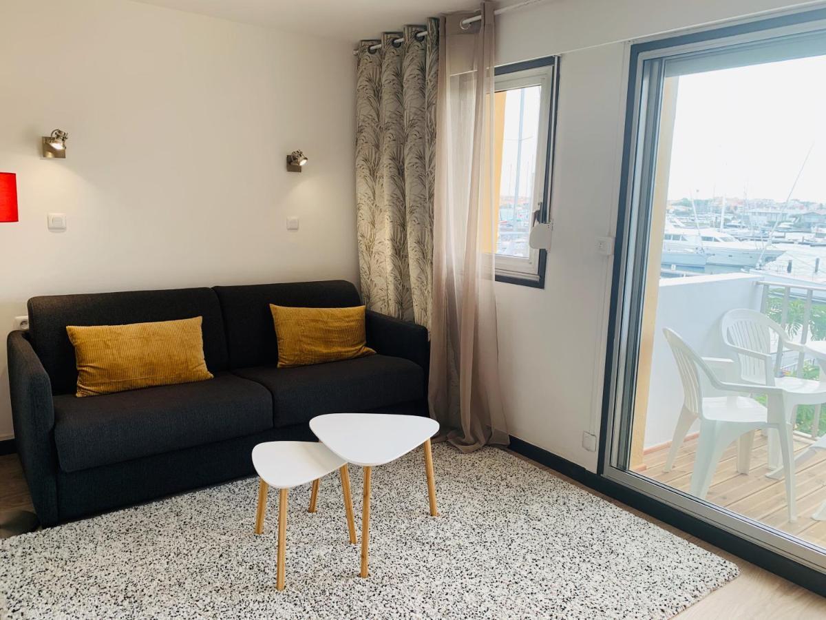 Appartement 1Ere Ligne Vue Port Avec Balcon, Piscine Agde Exterior foto
